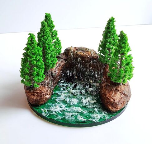 Fairy Garden River Pond, Diorama River Rapids, Realistic River Rapids, Miniature River Pond Stream in Saudi Arabia
