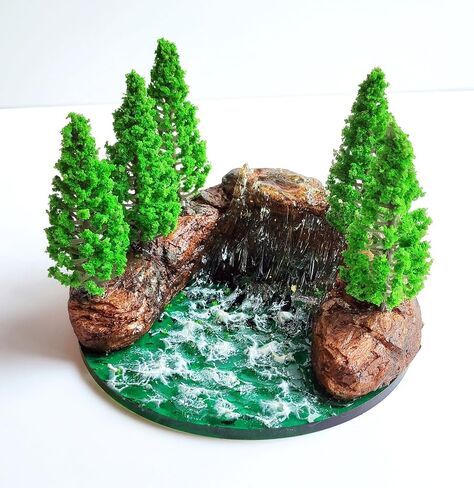 Fairy Garden River Pond, Diorama River Rapids, Realistic River Rapids, Miniature River Pond Stream in Saudi Arabia