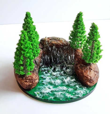 Fairy Garden River Pond, Diorama River Rapids, Realistic River Rapids, Miniature River Pond Stream in Saudi Arabia