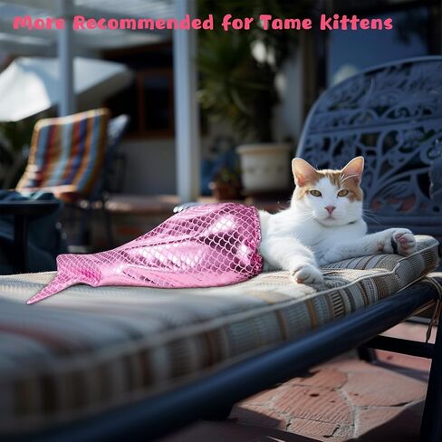 Cat Mermaid Costume, Mermaid Tail for Cats, Adorable Cat Mermaid Tail Outfit for Small Cats and Dogs, Creative Decoration Pet Clothes, Pet Dog Cat Halloween Party Costumes (Pink) in Saudi Arabia
