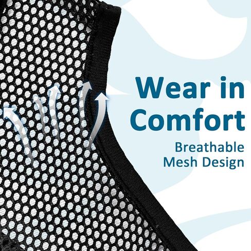 LUCKYPAW Dog Muzzle, Mesh Muzzle for Large Medium Small Dogs, Soft Dog Muzzle to Prevent Biting Chewing with Adjustable Head Strap, Allows Panting and Drinking, Perfect for Vet Visit in Saudi Arabia