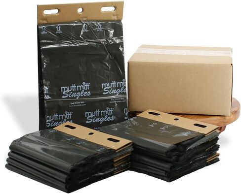Mutt Mitt® Singles Dog Waste Header Bags multi-product listing - 1,000 Mutt Mitt® Singles Bags perfect for 2 Dog Waste Stations - Single-Ply, thick bag with a bottom gusset, for safer, easier pick-up in Saudi Arabia