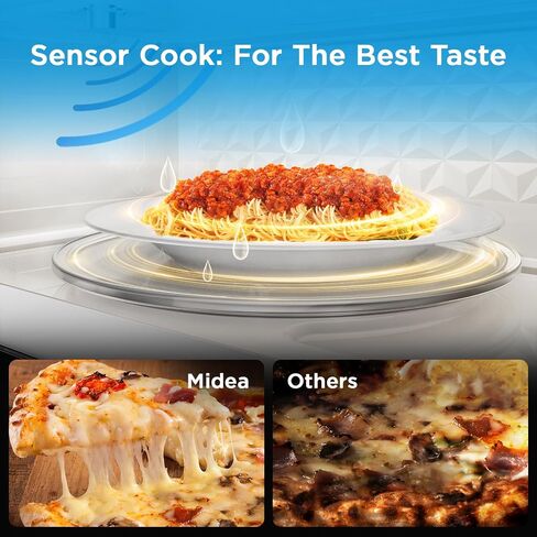 Midea MMO12S3ASTZ Over the Range Ovens, 1.2 cu.ft Slim, Stainless Steel Microwaves, 1000W Heating Power with 400CMF Vent Fan in Saudi Arabia