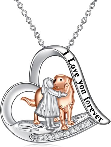 Diamond Dog Pendant Necklace for Women 925 Sterling Silver Dog Pendant Necklace Pet Animal Memorial Jewelry Gifts for Dog Lovers in Saudi Arabia