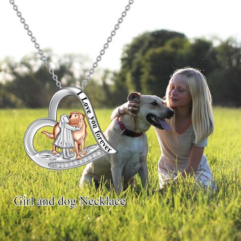 Diamond Dog Pendant Necklace for Women 925 Sterling Silver Dog Pendant Necklace Pet Animal Memorial Jewelry Gifts for Dog Lovers in Saudi Arabia