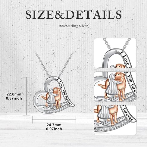 Diamond Dog Pendant Necklace for Women 925 Sterling Silver Dog Pendant Necklace Pet Animal Memorial Jewelry Gifts for Dog Lovers in Saudi Arabia