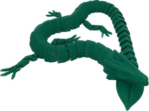 Articulated 3D Printed Dragon (Dark Green) in Saudi Arabia