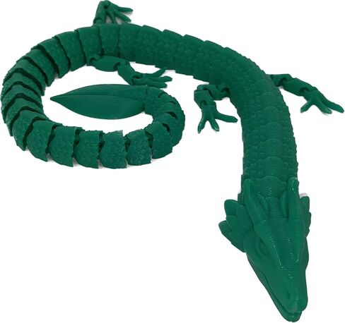 Articulated 3D Printed Dragon (Dark Green) in Saudi Arabia