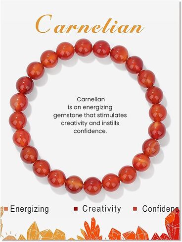 Citrine Bracelet for Women 8mm Real Crystal Yellow Citrine Bead Bracelet Natural Stone Bracelet Stretch Gemstone Bracelets Citrine Jewelry for Women Girls in Kuwait