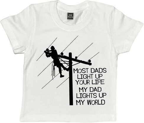 Funny Baby Boy Girl Bodysuit Most DAD Light UP YOUR Life My DAD Lights UP My World Onesie New Dad Father’s Day Gift (0-6 Months, Letter Print-Bodysuit) in Saudi Arabia