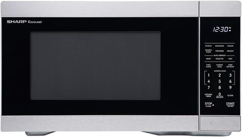 SHARP ZSMC1161KB Oven with Removable 12.4" Carousel Turntable, Cubic Feet, 1000 Watt Countertop Microwave, 1.1 CuFt, Black in Saudi Arabia