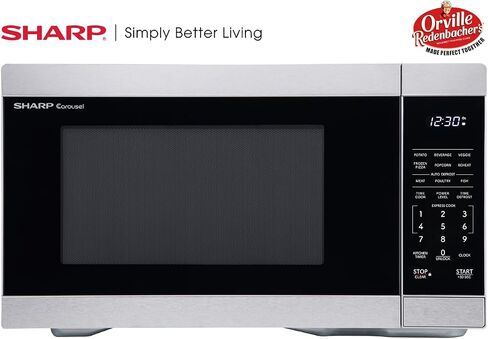 SHARP ZSMC1161KB Oven with Removable 12.4" Carousel Turntable, Cubic Feet, 1000 Watt Countertop Microwave, 1.1 CuFt, Black in Saudi Arabia