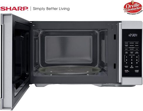 SHARP ZSMC1161KB Oven with Removable 12.4" Carousel Turntable, Cubic Feet, 1000 Watt Countertop Microwave, 1.1 CuFt, Black in Saudi Arabia