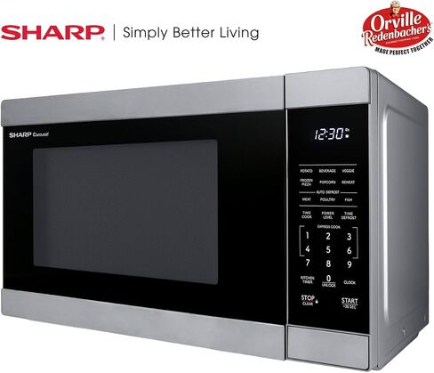 SHARP ZSMC1161KB Oven with Removable 12.4" Carousel Turntable, Cubic Feet, 1000 Watt Countertop Microwave, 1.1 CuFt, Black in Saudi Arabia