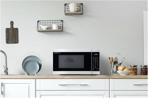 SHARP ZSMC1161KB Oven with Removable 12.4" Carousel Turntable, Cubic Feet, 1000 Watt Countertop Microwave, 1.1 CuFt, Black in Saudi Arabia