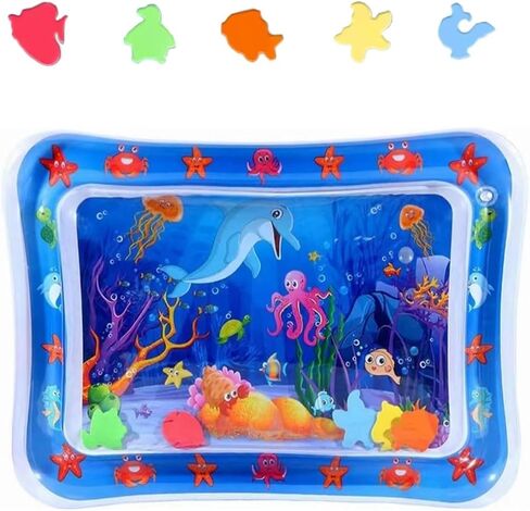 Thickened Water Sensory Playmat for Cats，Water Sensor Play Mat，Water Sensor Playmat with Fish for Cool Comfortable Pet Play （Square） in Kuwait