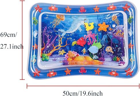 Thickened Water Sensory Playmat for Cats，Water Sensor Play Mat，Water Sensor Playmat with Fish for Cool Comfortable Pet Play （Square） in Kuwait