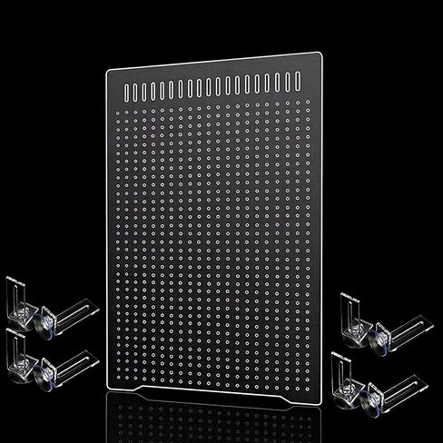 ONE Set Clear Fish Tank Divider Board (Include Suction Cups) DIY Designed Easy to Cut and Assemble for 5 Gallon or 10 Gallon Tank 11.8inch*11.8 inch (White Protective Film) in Saudi Arabia