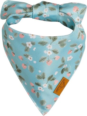 Remy+Roo Spring Dog Bandanas - 4 Pack Meadow Set | Premium Durable Adjustable Polyester Fabric | Patented Shape Girl Dog Bandana, Floral Bandana for Dogs (Small) in Saudi Arabia