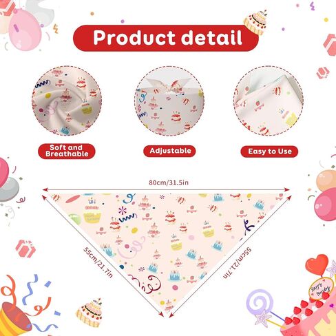 Debei 30Pc Tie Dye Dog Bandanas Bulk Summer Dog Bandanas Bibs Triangle Scarf Colorful Groomers Birthday Gifts Puppy Triangle Kerchiefs for Small Medium Large Dog Cats Pet Costume Decoration(Large) in Saudi Arabia