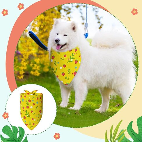 Debei 30Pc Tie Dye Dog Bandanas Bulk Summer Dog Bandanas Bibs Triangle Scarf Colorful Groomers Birthday Gifts Puppy Triangle Kerchiefs for Small Medium Large Dog Cats Pet Costume Decoration(Large) in Saudi Arabia