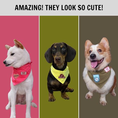 Solid Blue Dog Bandanas, Soft Cotton Adjustable Triangle for Large Dogs Boy & Girl, Customizable with Iron-On Patch, Available for All Seasons Style Pet Accessories in Saudi Arabia