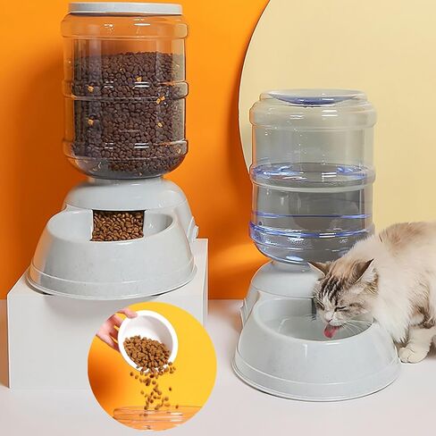 Automatic Dog Feeders, Dog Feeder Dispenser for Large Dogs, 3 Gallon Gravity Automatic Dog Cat Feeder Station, Dry Food Storage Container Bowl for Adult Dogs in Saudi Arabia