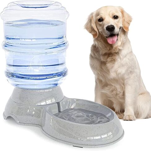 Automatic Dog Feeders, Dog Feeder Dispenser for Large Dogs, 3 Gallon Gravity Automatic Dog Cat Feeder Station, Dry Food Storage Container Bowl for Adult Dogs in Saudi Arabia