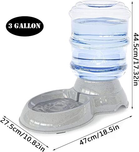 Automatic Dog Feeders, Dog Feeder Dispenser for Large Dogs, 3 Gallon Gravity Automatic Dog Cat Feeder Station, Dry Food Storage Container Bowl for Adult Dogs in Saudi Arabia