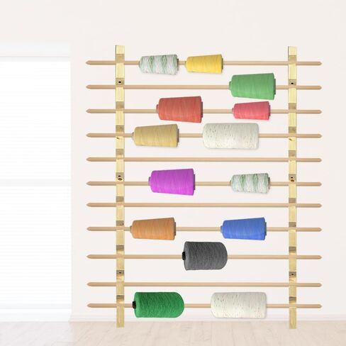 Garden Tool Organizer, 6 Feet Wood Yard Tool Storage Rack for Garage, Shed - Organizes Shovels, Rakes, Brooms, Mops, Hats, Fabric, and More in Saudi Arabia
