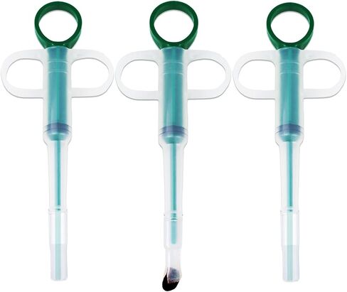 3PCS Pet Pill Shooter Plunger Popper for Small Cats Dogs Soft Tip Tablet Pusher Animal Medicine Feeder Feeding Accessories for Animals(3 Colors) in Saudi Arabia