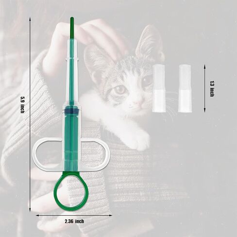 3PCS Pet Pill Shooter Plunger Popper for Small Cats Dogs Soft Tip Tablet Pusher Animal Medicine Feeder Feeding Accessories for Animals(3 Colors) in Saudi Arabia