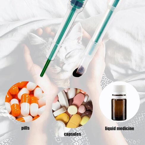 3PCS Pet Pill Shooter Plunger Popper for Small Cats Dogs Soft Tip Tablet Pusher Animal Medicine Feeder Feeding Accessories for Animals(3 Colors) in Saudi Arabia
