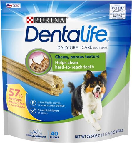 Purina DentaLife Made in USA Facilities Small/Medium Dog Dental Chews, Daily - 40 Treats in Saudi Arabia