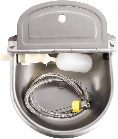 وعاء سقي أوتوماتيكي من الدرجة الزراعية مصنوع من الفولاذ المقاوم للصدأ لحصان الماشية والماعز والأغنام ومياه الكلاب (بدون فتحة تصريف مع أنبوب) in Kuwait