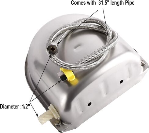 وعاء سقي أوتوماتيكي من الدرجة الزراعية مصنوع من الفولاذ المقاوم للصدأ لحصان الماشية والماعز والأغنام ومياه الكلاب (بدون فتحة تصريف مع أنبوب) in Kuwait