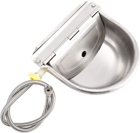 وعاء سقي أوتوماتيكي من الدرجة الزراعية مصنوع من الفولاذ المقاوم للصدأ لحصان الماشية والماعز والأغنام ومياه الكلاب (بدون فتحة تصريف مع أنبوب) in Kuwait