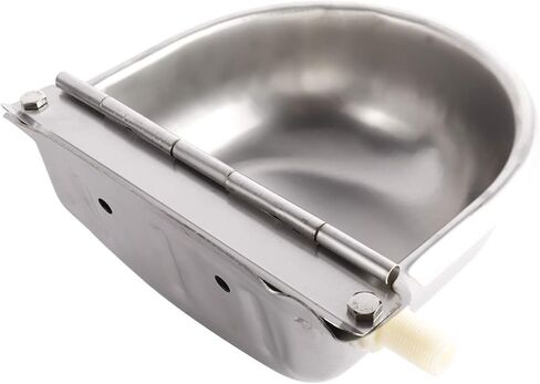 وعاء سقي أوتوماتيكي من الدرجة الزراعية مصنوع من الفولاذ المقاوم للصدأ لحصان الماشية والماعز والأغنام ومياه الكلاب (بدون فتحة تصريف مع أنبوب) in Kuwait