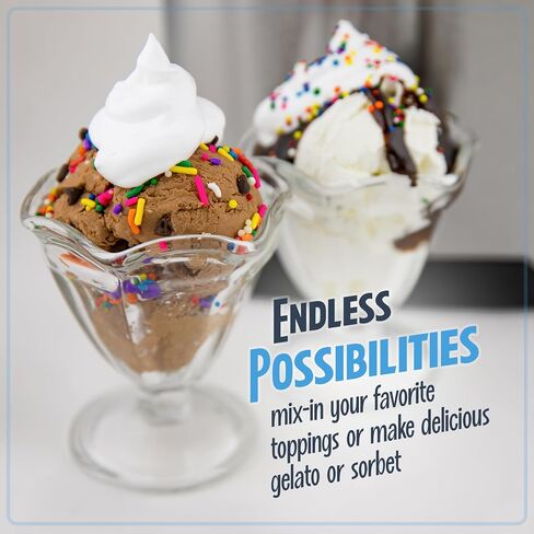 Nostalgia Electric Ice Cream Maker - Old Fashioned Soft Serve Ice Cream Machine Makes Frozen Yogurt or Gelato in Minutes - Fun Kitchen Appliance - Modern Style - Tan - 1.5 Quart in Kuwait