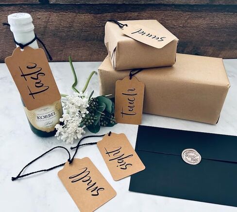 Five 5 Senses Card Set - I love you with all of my senses, Gift for him, Gift for her, Anniversary, Birthday, Valentines Day, Gift Ideas in Saudi Arabia