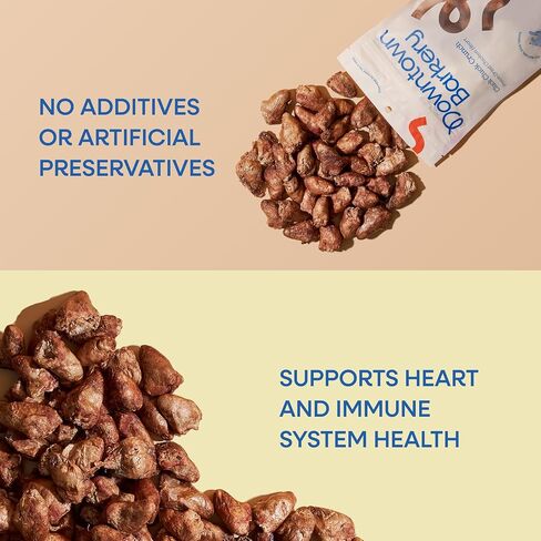 Downtown Barkery Freeze Dried Dog Treats - Single Ingredient, Low Calorie Dog Treats Rich in Vitamins and Minerals - All Natural Dog Treats - Freeze Dried Chicken Hearts for Dogs, 4 Oz in Saudi Arabia