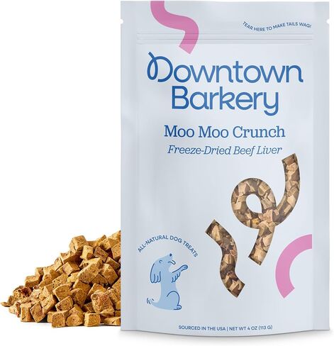 Downtown Barkery Freeze Dried Dog Treats - Single Ingredient, Low Calorie Dog Treats Rich in Vitamins and Minerals - All Natural Dog Treats - Freeze Dried Chicken Hearts for Dogs, 4 Oz in Saudi Arabia