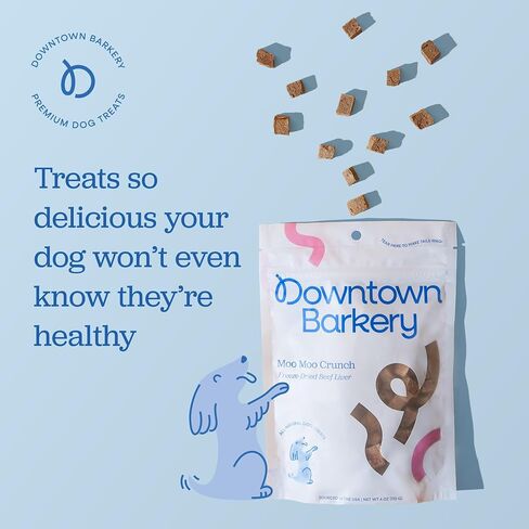 Downtown Barkery Freeze Dried Dog Treats - Single Ingredient, Low Calorie Dog Treats Rich in Vitamins and Minerals - All Natural Dog Treats - Freeze Dried Chicken Hearts for Dogs, 4 Oz in Saudi Arabia