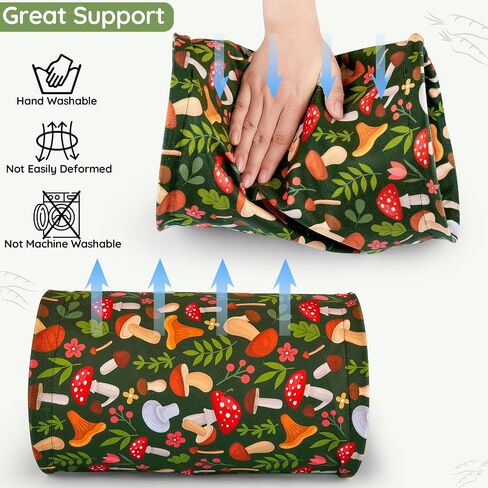 Glittme Guinea Pig Tunnel Machine Washable Guinea Pig Hideout Portable Rabbit Tunnel Soft Ferret Tunnel for Playing Resting Guinea Pig Accessories for Guinea Pig, Hedgehogs, Hamster,Mushrooms in Kuwait