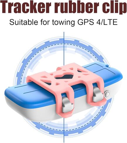 4 قطع من مشابك ربط طوق التتبع، ملحقات تعقب من السيليكون للكلاب بنظام تحديد المواقع العالمي (GPS) لاستبدال جهاز تعقب نشاط الحيوانات الأليفة للقطط (أسود) in Kuwait