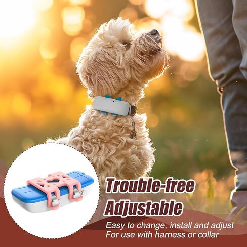 4 قطع من مشابك ربط طوق التتبع، ملحقات تعقب من السيليكون للكلاب بنظام تحديد المواقع العالمي (GPS) لاستبدال جهاز تعقب نشاط الحيوانات الأليفة للقطط (أسود) in Kuwait