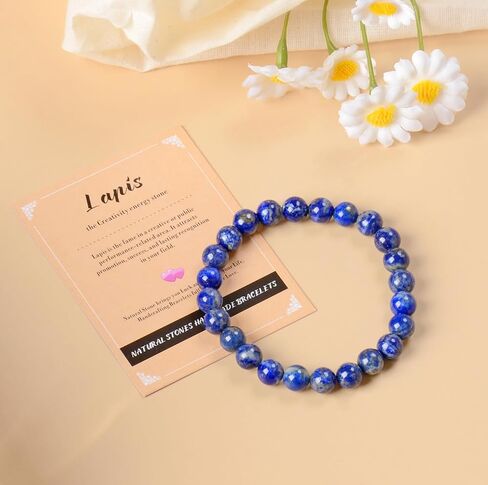 AD Beads Handmade Gemstone Stretch Elastic Bracelet Crystal Healing Reiki Nature's Beauty and Spiritual Essence Unisex (4mm, Selenite Crystal (Inspire treatments)) in Saudi Arabia