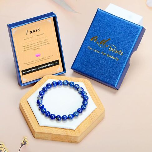 AD Beads Handmade Gemstone Stretch Elastic Bracelet Crystal Healing Reiki Nature's Beauty and Spiritual Essence Unisex (4mm, Selenite Crystal (Inspire treatments)) in Saudi Arabia