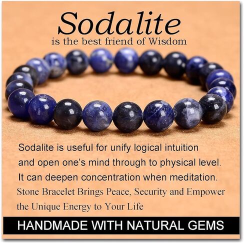 AD Beads Handmade Gemstone Stretch Elastic Bracelet Crystal Healing Reiki Nature's Beauty and Spiritual Essence Unisex (4mm, Selenite Crystal (Inspire treatments)) in Saudi Arabia