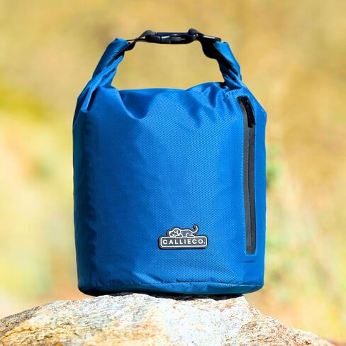 Dog Food Travel Bag w/ 1 Cup Scoop and Zipper Side Pocket | Waterproof Kibble Storage Container for Home, Road Trips, Camping, Boarding and More (Blue, 32 Cups) in Kuwait